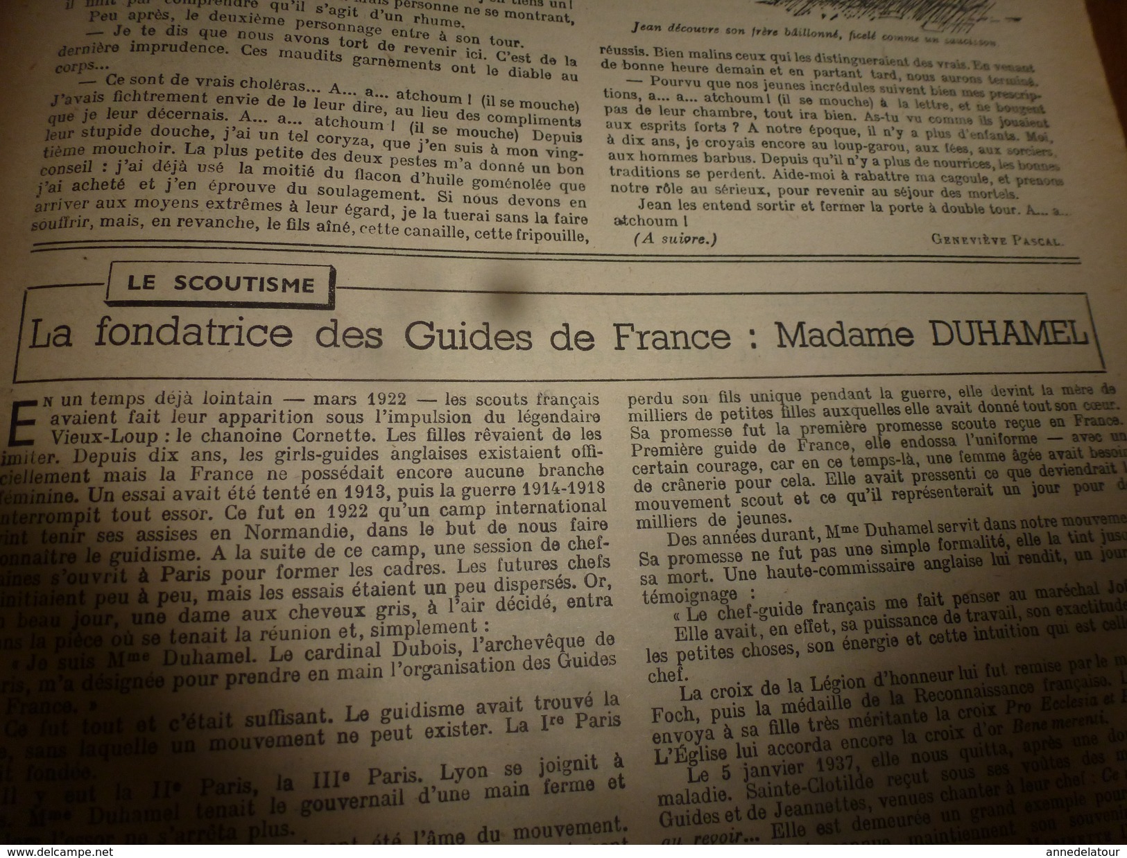 1949 LSDS : La Fondatrice Des Guides De France ,Madame DUHAMEL; L'histoire De Barbara Ann Scott; Frédéric Chopin; Etc - La Semaine De Suzette