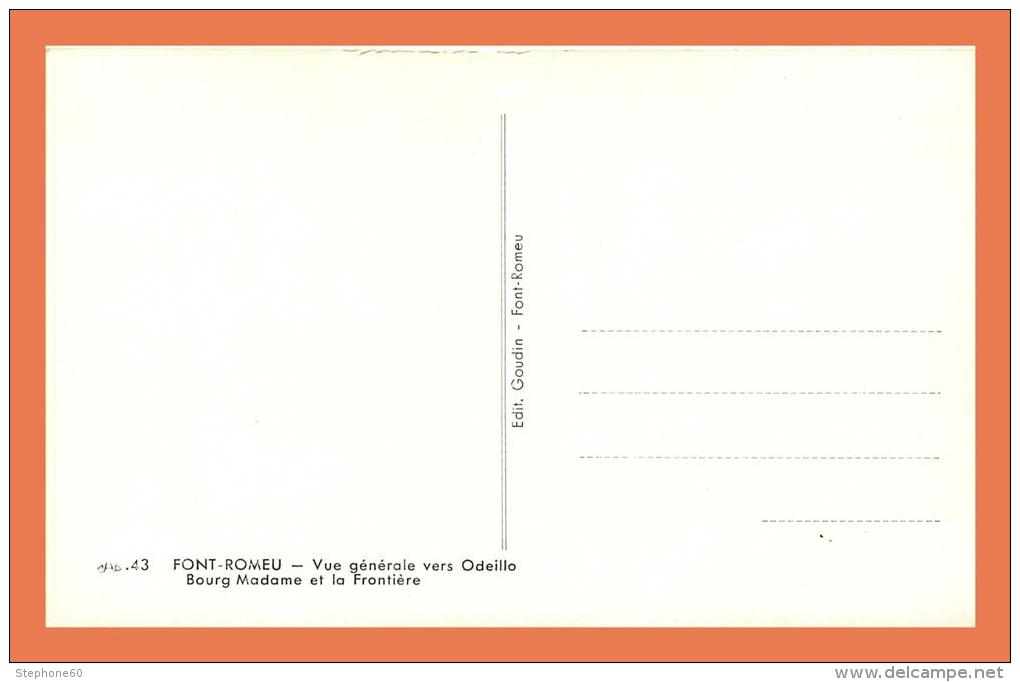 A693 / 419  66 - Env Font Romeu Vue Générale Vers ODEILLO - Autres & Non Classés