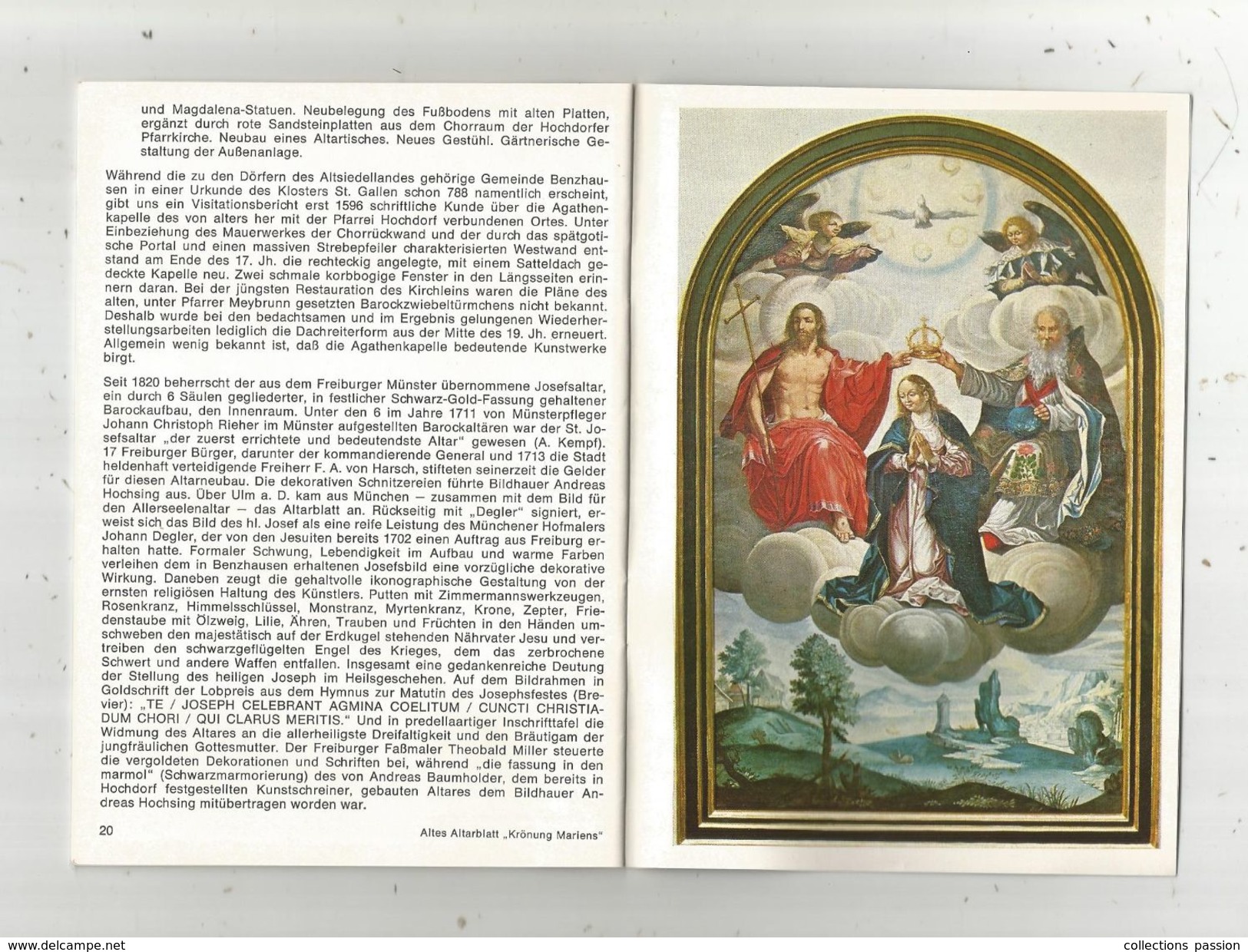 Allemagne , Régionalisme , FREIBURG - HOCHDORF, 23 Pages , 3 Scans, Frais Fr :1.85e - Non Classés