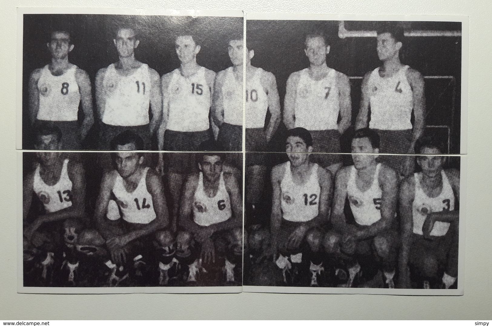 Slovenia Basketball Cards Stickers  Nr. 1-4  National Team Yugoslavia World Championship Argentina 1950 - Other & Unclassified