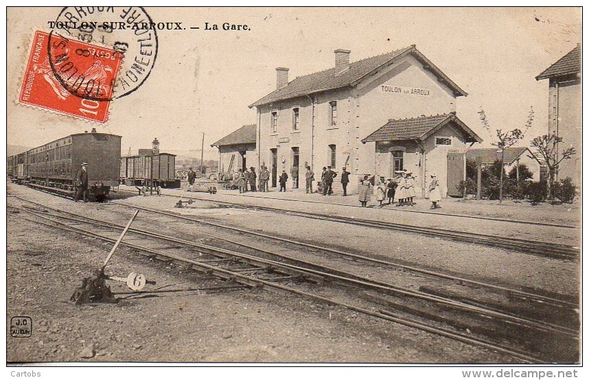 71 TOULON-sur-ARNOUX  La Gare - Estaciones Con Trenes