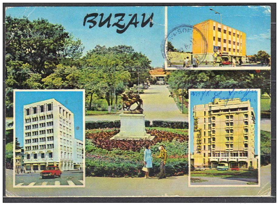 75-928/ ROM. BUZAU Differend VIEWS Sent To  SOFIA   1976 - Romania