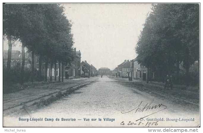 Leopoldsburg - Bourg-Leopold - Camp De Beverloo - Vue Sur Le Village - Circulé En 1906 - Animée - TBE - Leopoldsburg (Kamp Van Beverloo)