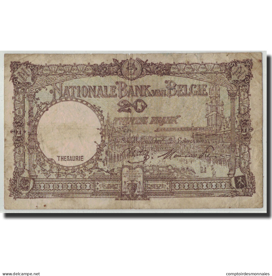 Billet, Belgique, 20 Francs, 1945, 1945-03-16, KM:111, B - 20 Francs