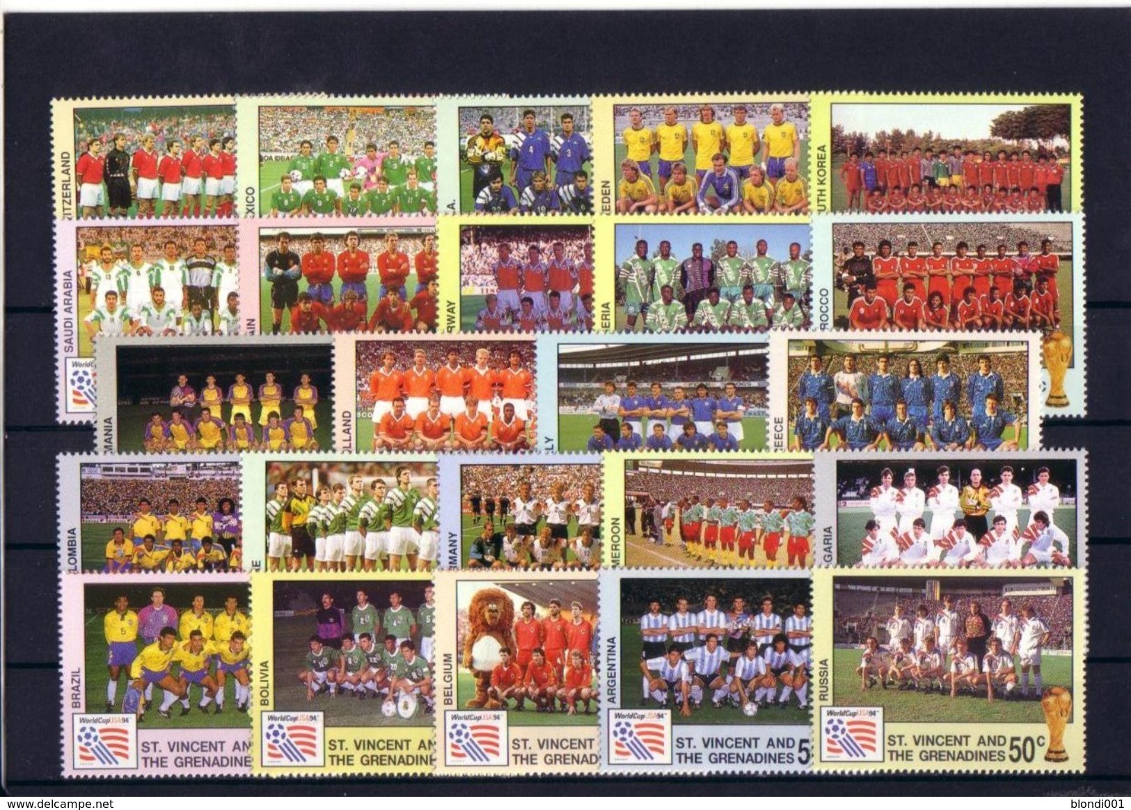 Football - Soccer World Cup 1994 - ST. VINCENT - Set 24v MNH ** - 1994 – USA