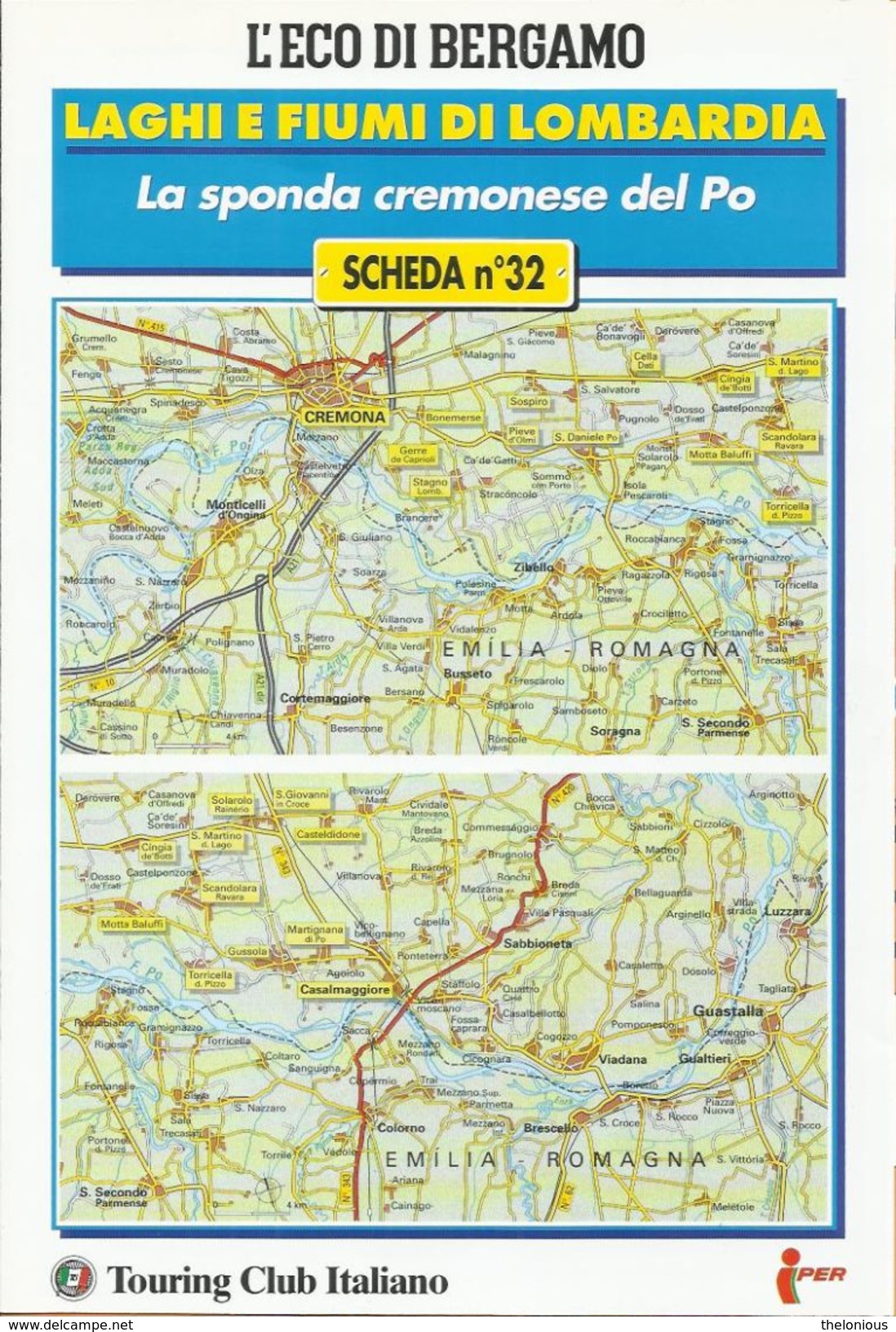 Laghi E Fiumi Di Lombardia - Scheda N 32 - Histoire, Philosophie Et Géographie