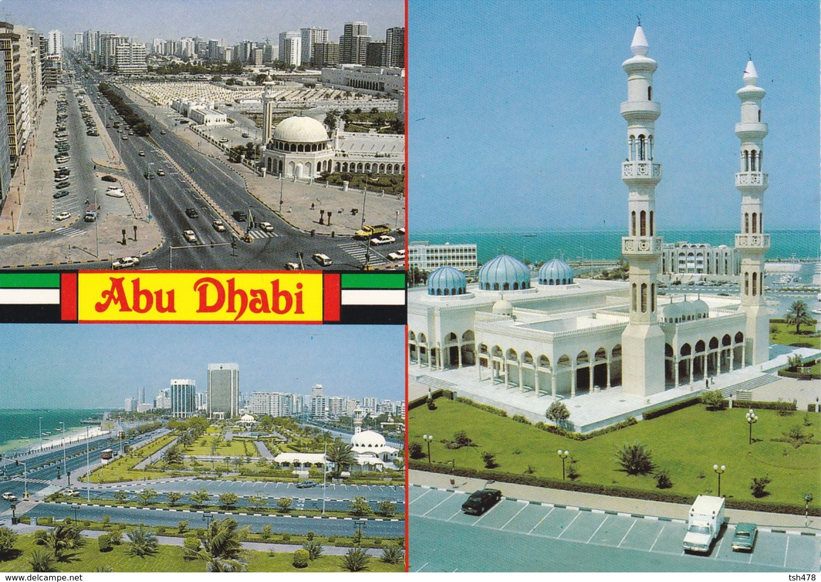 EMIRATS ARABES UNIS---ABU DHABI--multivues--( La Mosquée )--voir 2 Scans - Emirats Arabes Unis