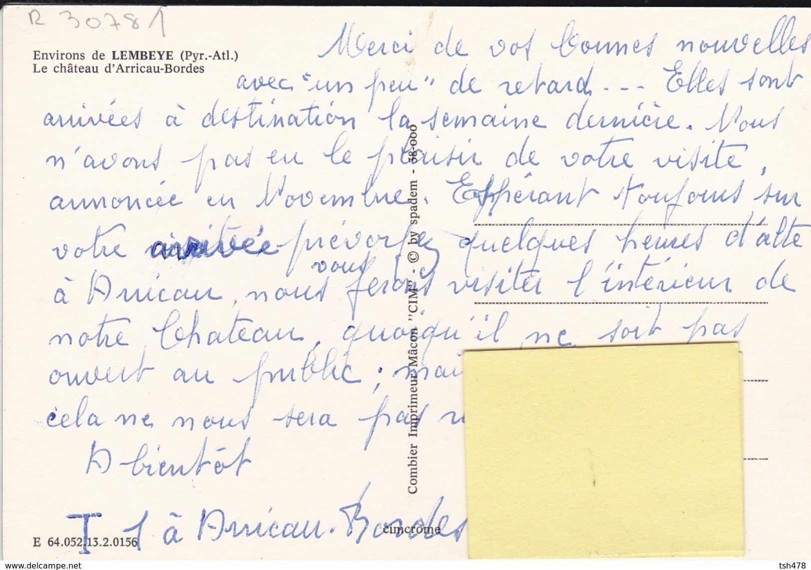 64----environs De LEMBEYE--le Château D'arricau-bordes--voir 2 Scans - Lembeye