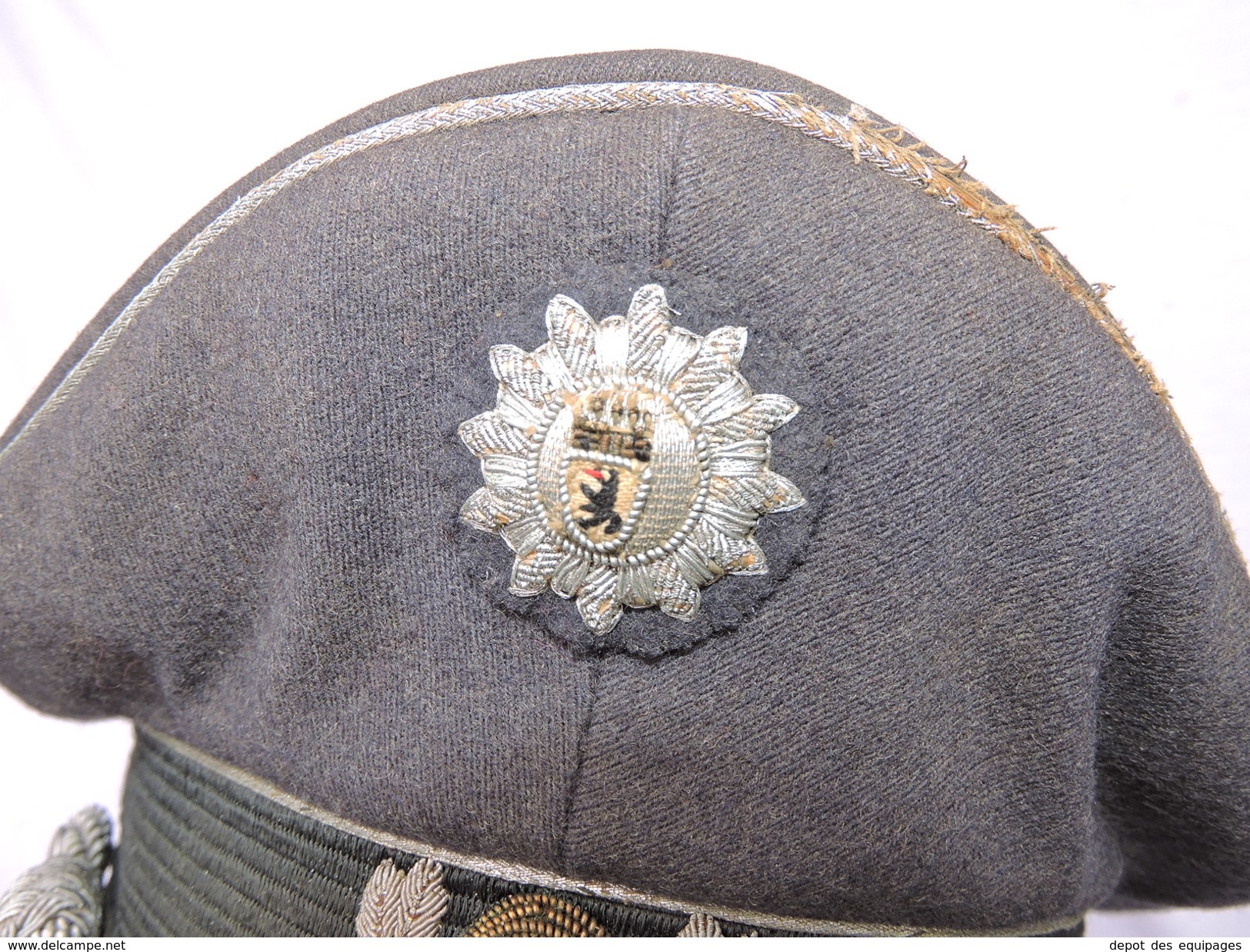 SUPERBE CASQUETTE OFFICIER POLICE BERLIN - RFA - Fabrication SCHELLENBERG Années 1945-50 - ALLEMAGNE FEDERALE - Casques & Coiffures