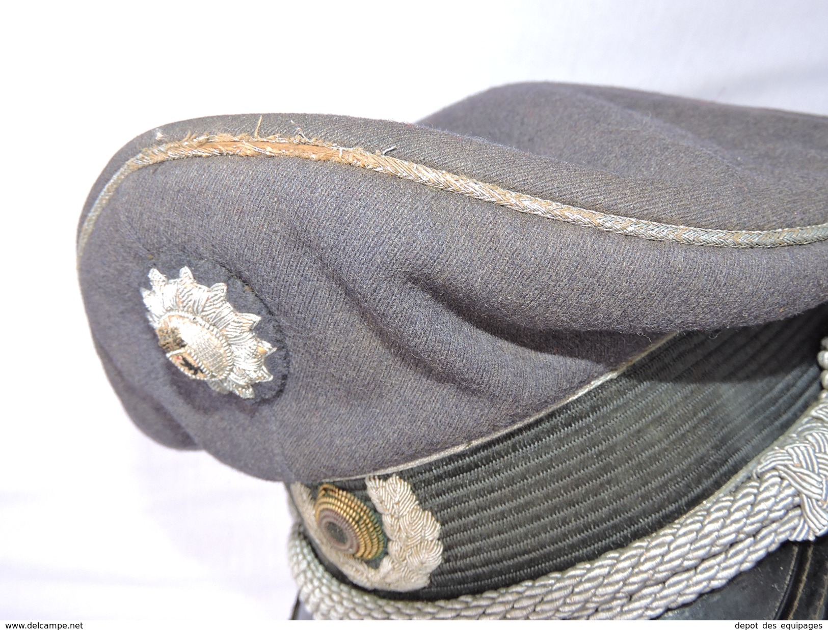 SUPERBE CASQUETTE OFFICIER POLICE BERLIN - RFA - fabrication SCHELLENBERG années 1945-50 - ALLEMAGNE FEDERALE