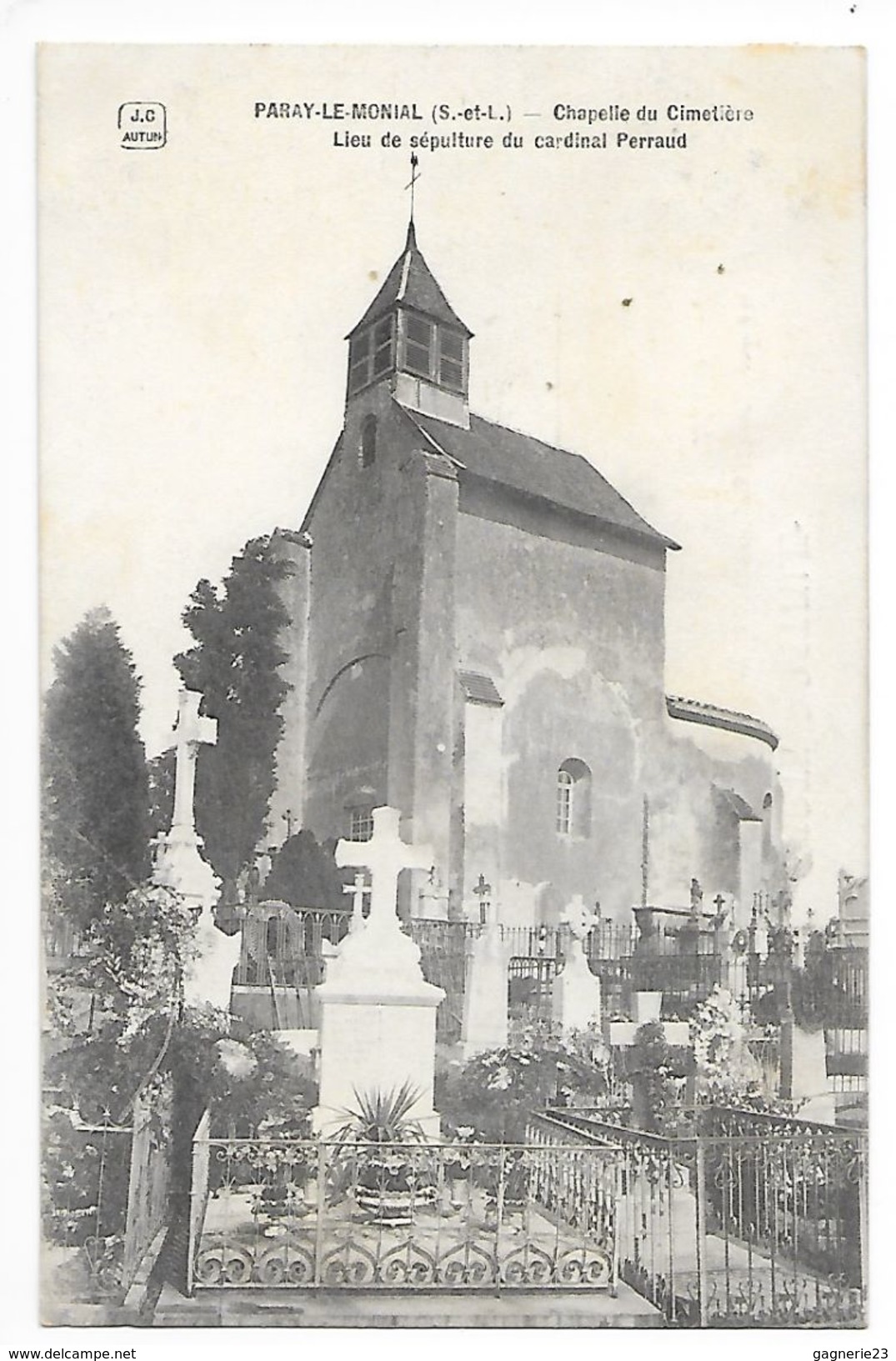 PARAY-le-MONIAL   (cpa 71)  Chapelle Du Cimetière, Lieu De Sépulture Du Cardinal PERRAUD - Paray Le Monial