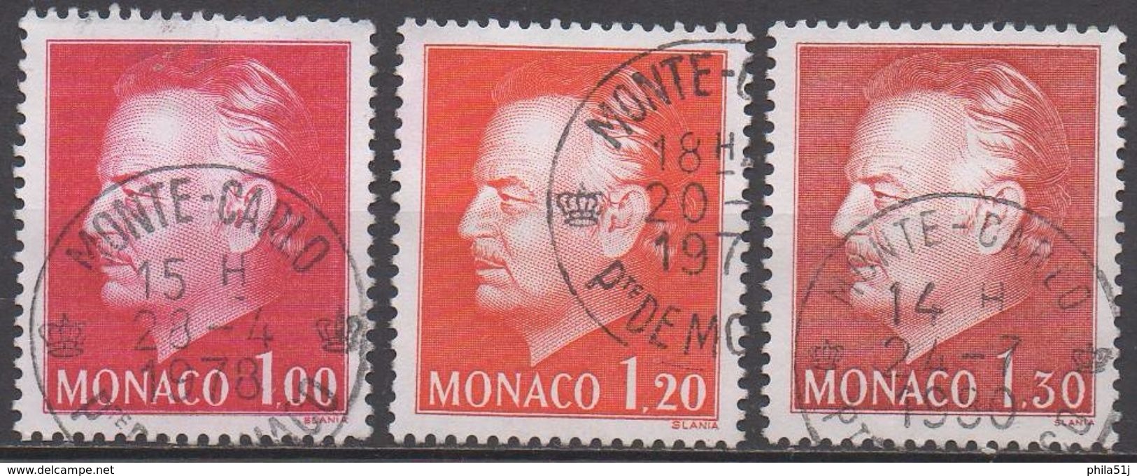 MONACO  N°1080/1142/1210__ OBL  VOIR  SCAN - Oblitérés