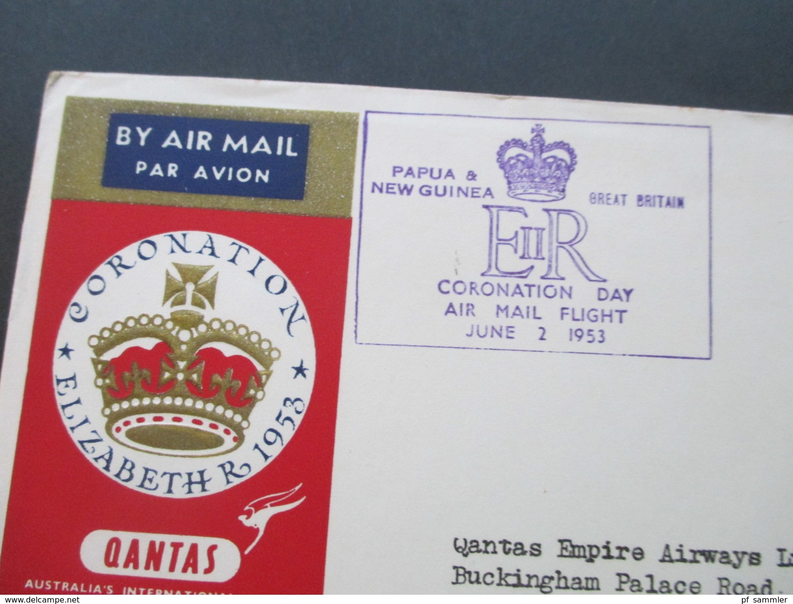 GB Kolonien 1953 New Hebrides / Solomon Islands / Fiji / Papua New Guinea / Pakistan. Quantas First Flight. Coronation