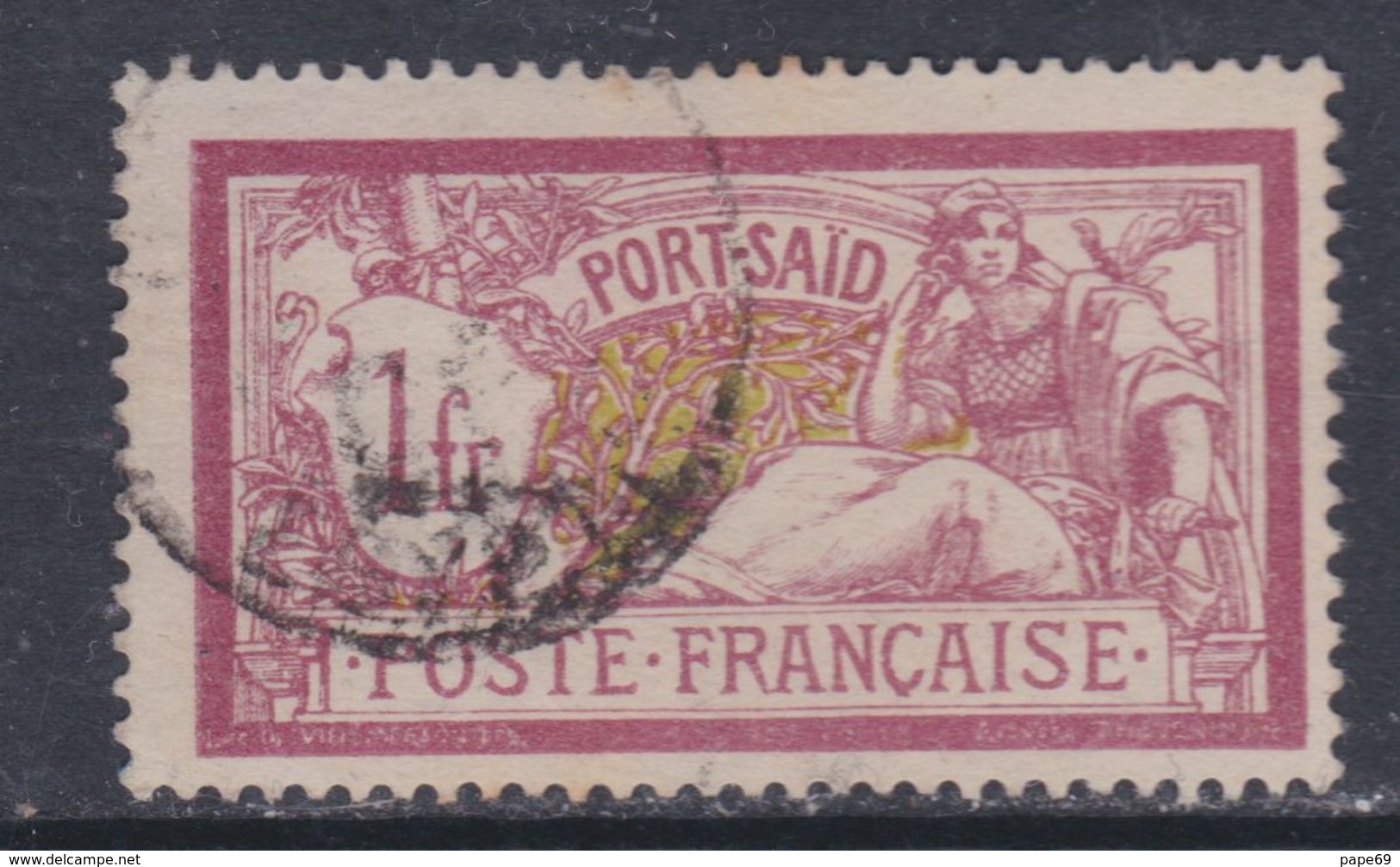 Port-Saïd N° 32 O Partie De Série : 1 F. Lie-de-vin Et Olive, Oblitération Moyenne Sinon TB - Used Stamps