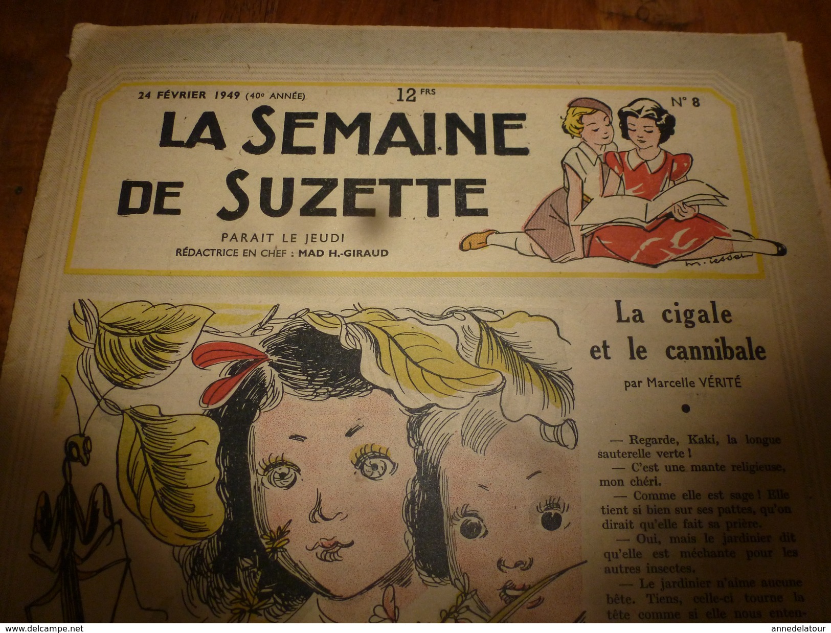 1949 LSDS : Le Train De La Reconnaissance Des Français Aux USA; La CIGALE Et Le Cannibale; Etc - La Semaine De Suzette