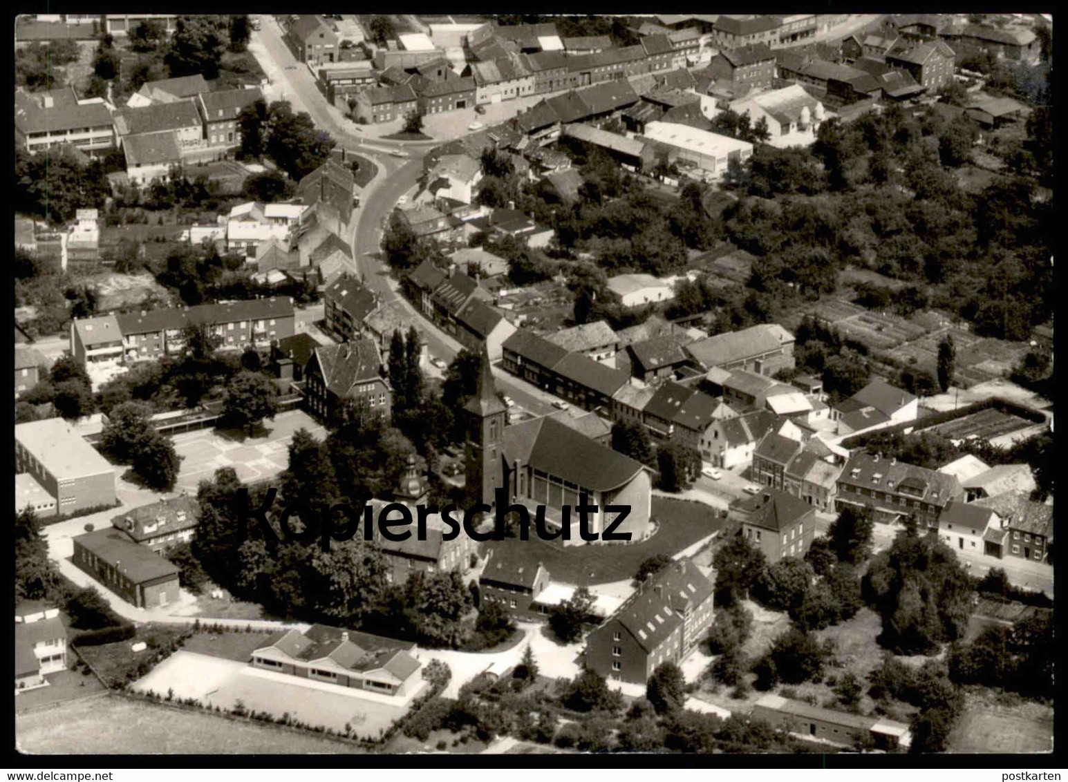 ÄLTERE POSTKARTE HÜCKELHOVEN ST. LAMBERTUS HAUS HÜCKELHOVEN LUFTBILD FLIEGERAUFNAHME Ansichtskarte Postcard Cpa AK - Hückelhoven