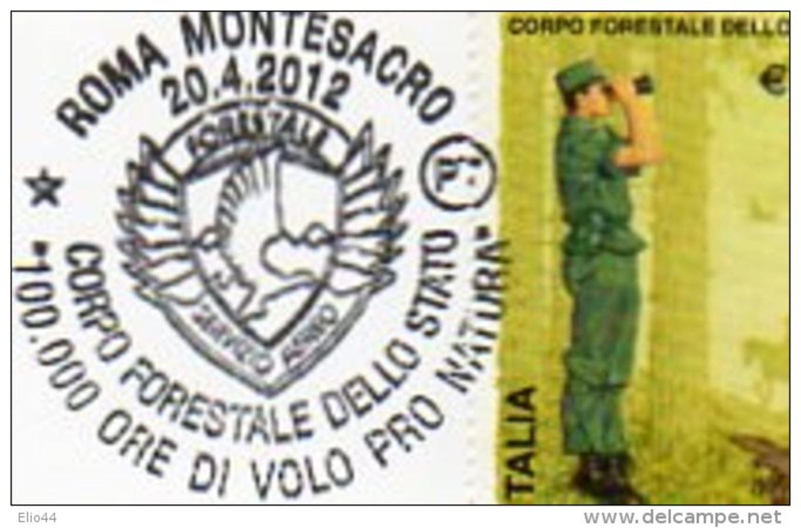 ROMA   - 2012 - Corpo Forestale Dello Stato - "100.000 Ore Di Volo Pro Natura " - - Elicotteri