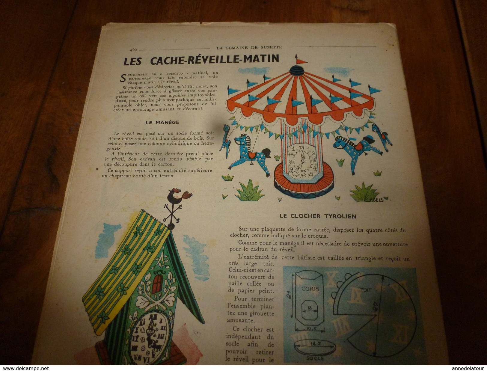 1949 LSDS  (La Semaine De Suzette) : La GUITARE Du GITAN PABLO De GRENADE (Espagne); ; Etc - La Semaine De Suzette