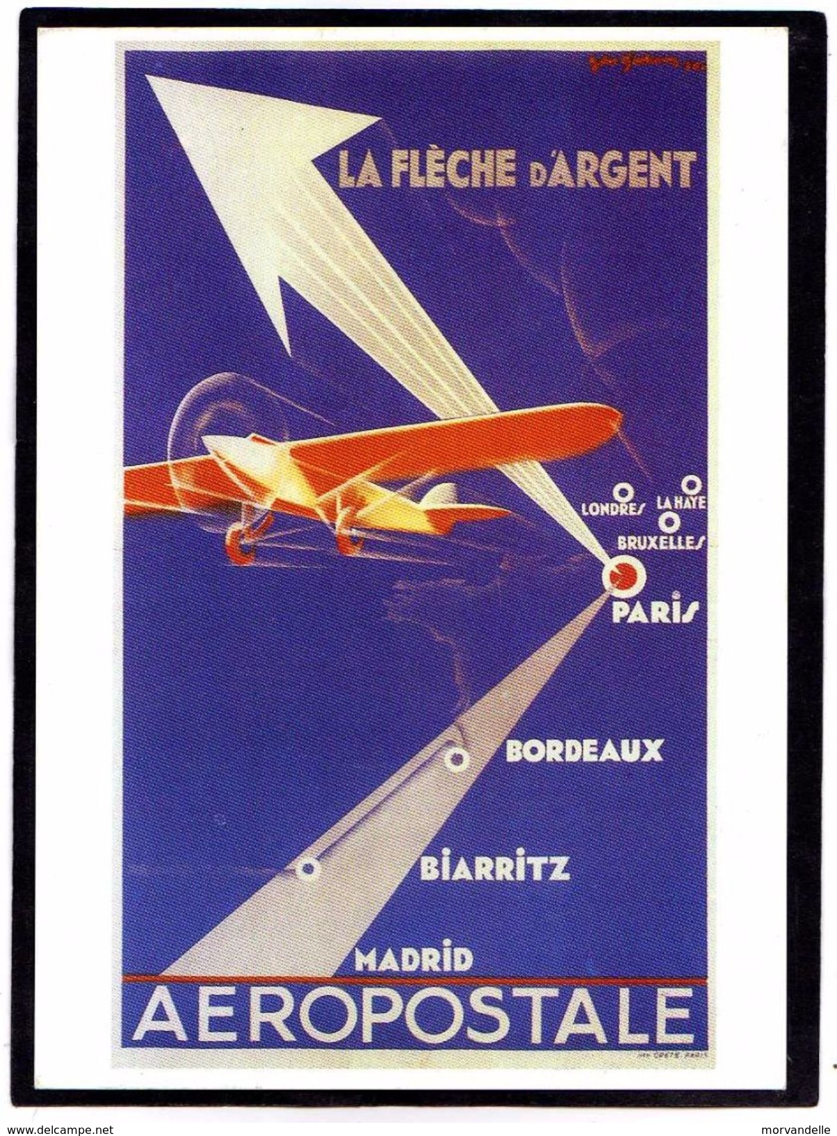 CPM - LA FLECHE D'ARGENT (Aéropostale) - 1919-1938: Entre Guerres