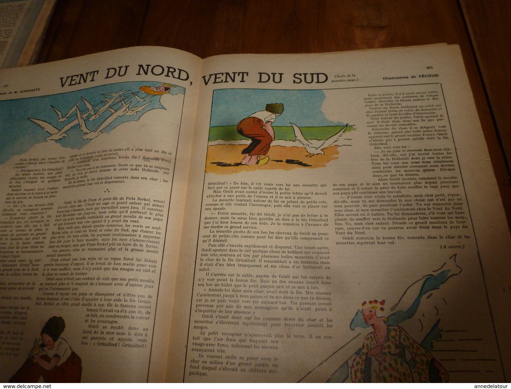 1948 LSDS  (La Semaine De Suzette) :Vent Du Nord, Vent Du Sud En Hollande Et Le Meunier Fritz Berkel ; Etc - La Semaine De Suzette