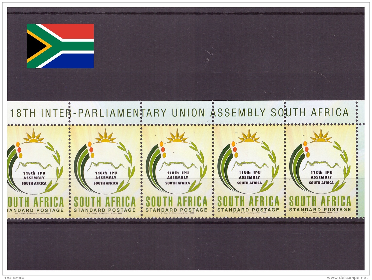 Afrique Du Sud 2008 - MNH ** - Michel Nr. 1818 X 5 (rsa063) - Nuovi