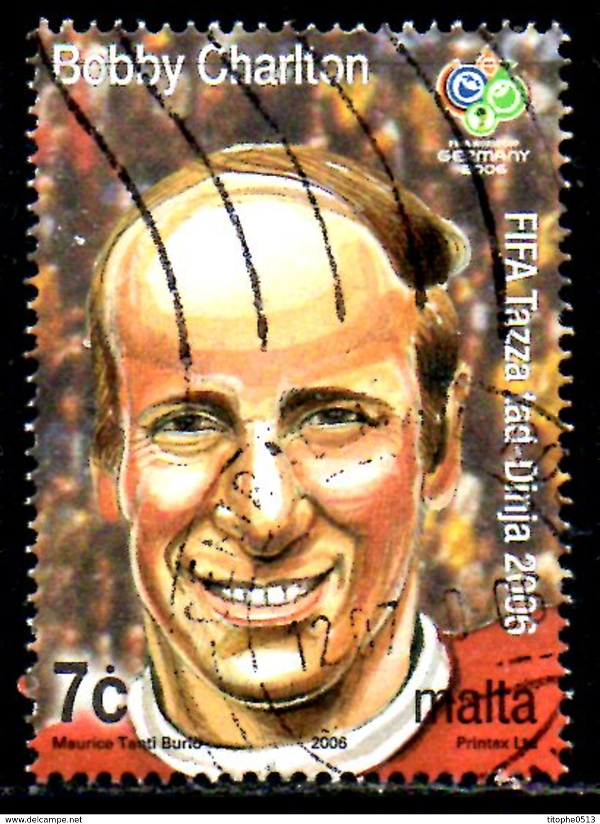 MALTE. Timbre De 2006 Oblitéré. Bobby Charlton. - Usati