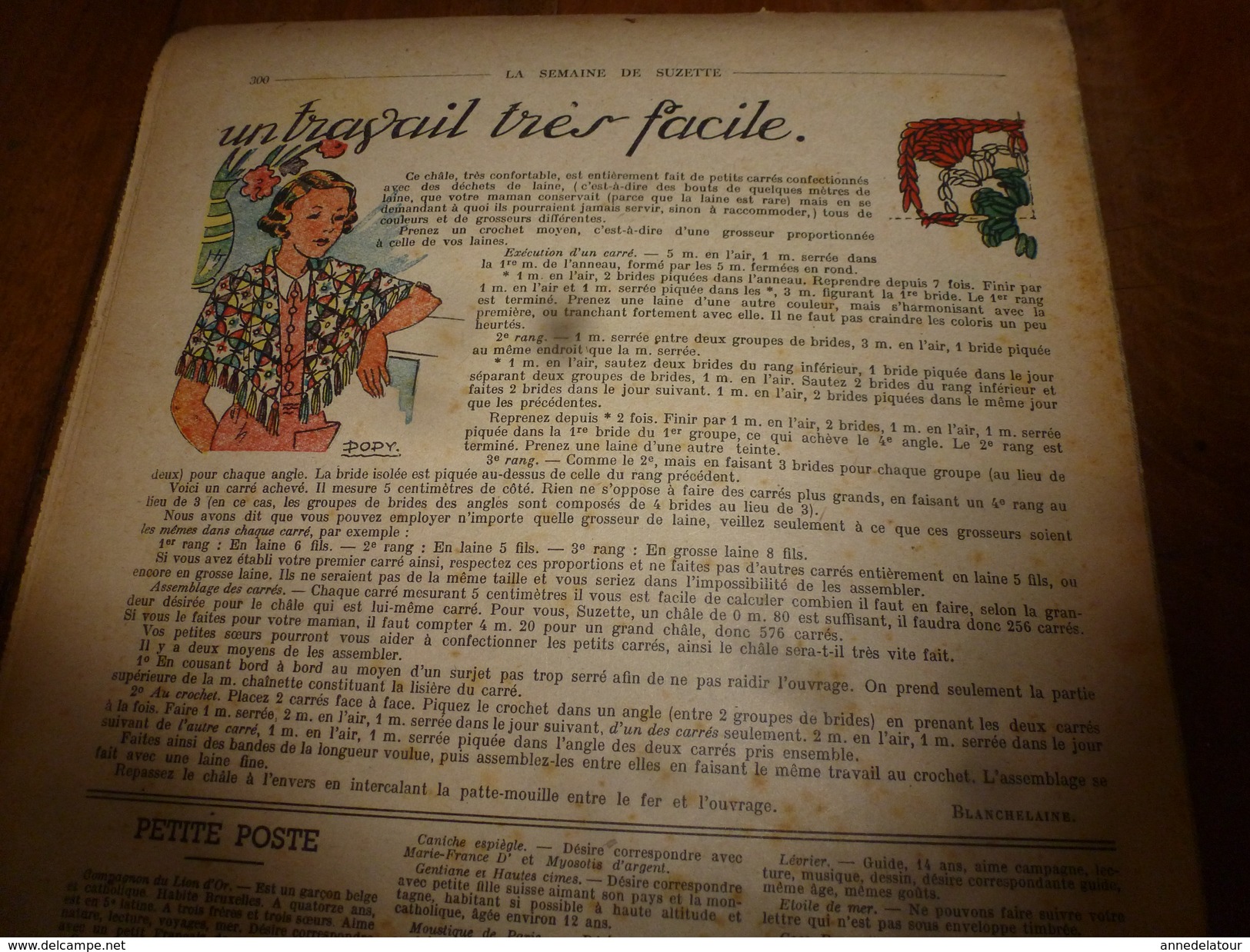 1947 LSDS  (La Semaine De Suzette) :CRACODA, Le Bébé Crocodile ; Etc - La Semaine De Suzette