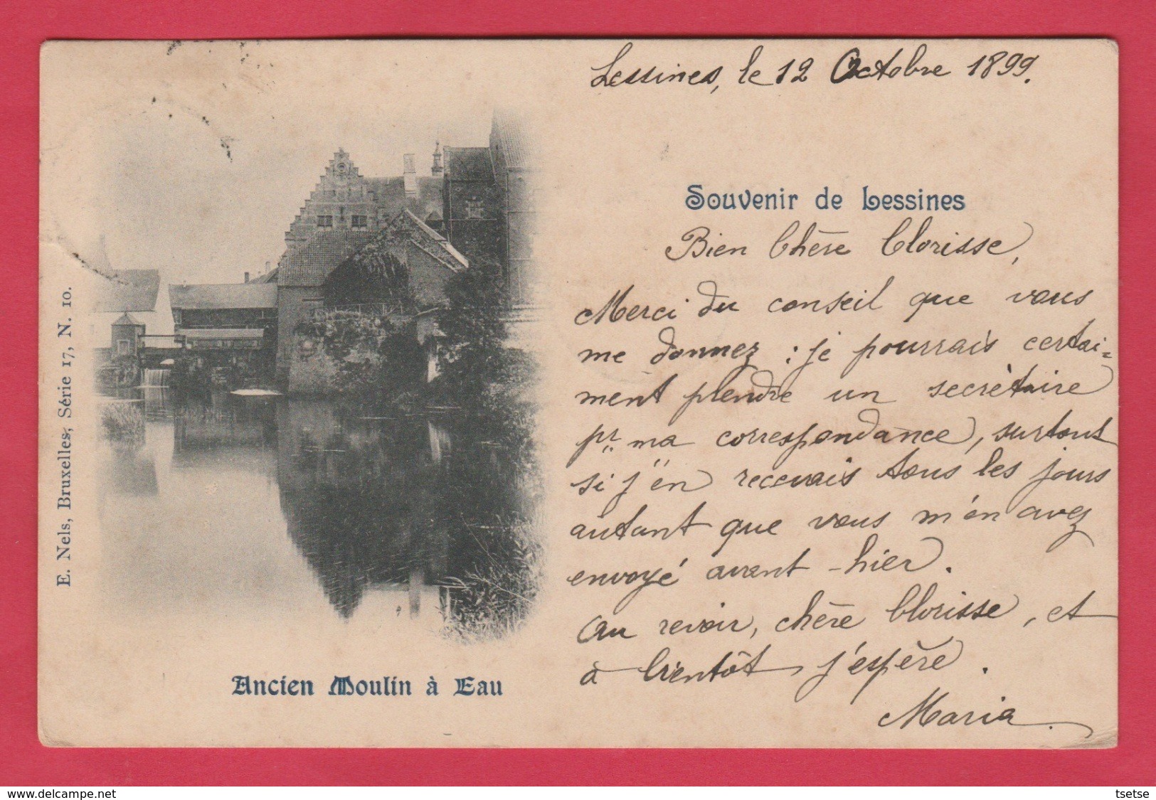 Lessines - Ancien Moulin à Eau ... Précurseur 1899 (voir Verso ) - Lessen