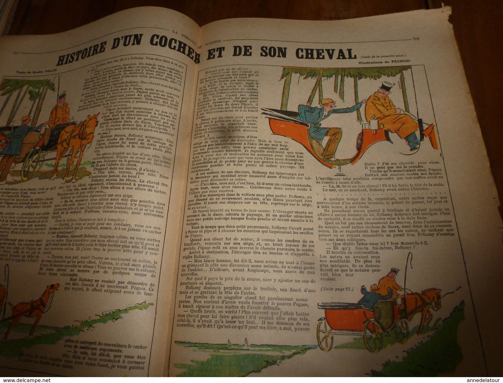 1947 LSDS  (La Semaine De Suzette) : Histoire D'un Cocher Et De Son Cheval;  La B. A. Dans Le SCOUTISME ; Etc - La Semaine De Suzette