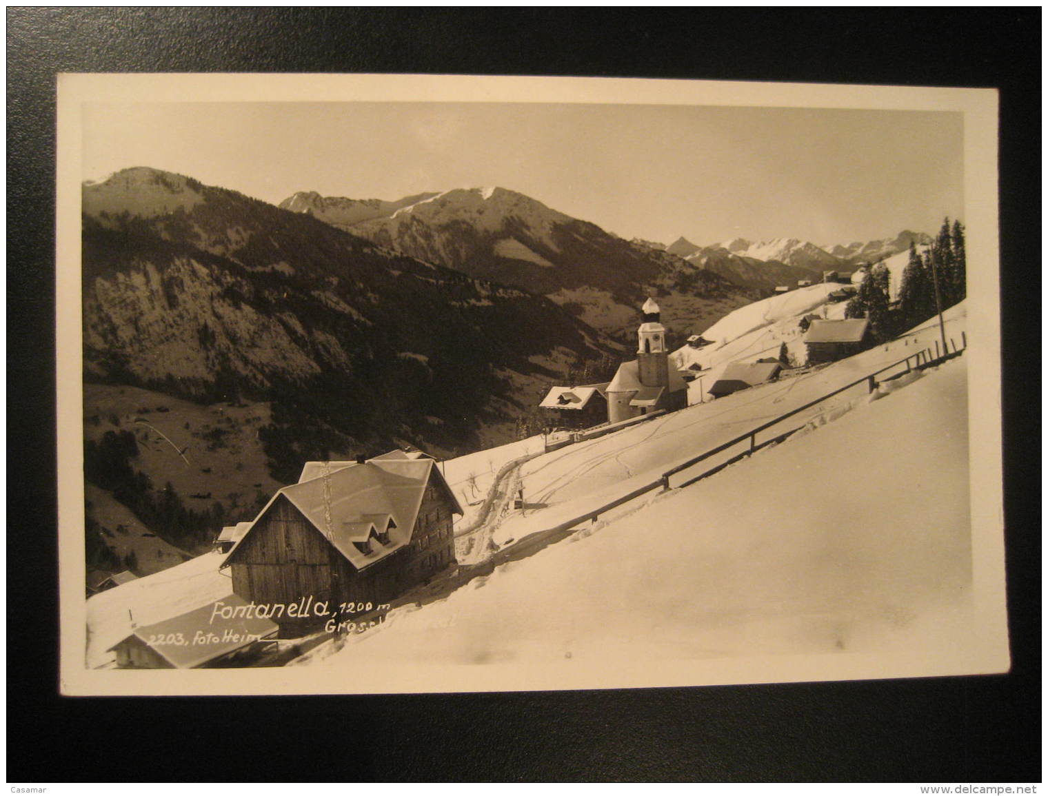 FONTANELLA Mountain Mountains Ski Bludenz Vorarlberg Post Card Austria - Bludenz