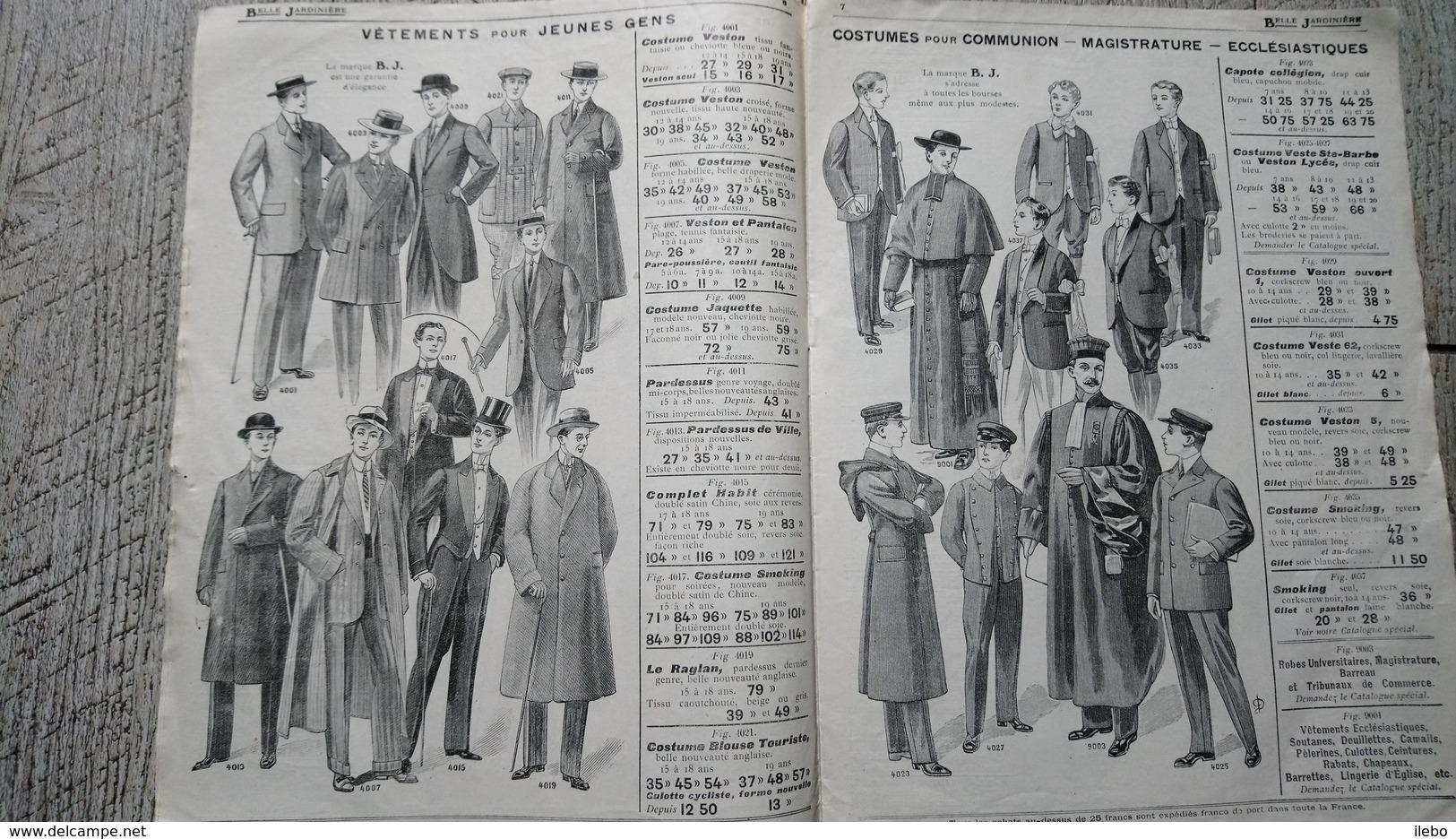 Catalogue  Ancien La Belle Jardinière  Paris été 1911 Mode Communion Religion - Fashion