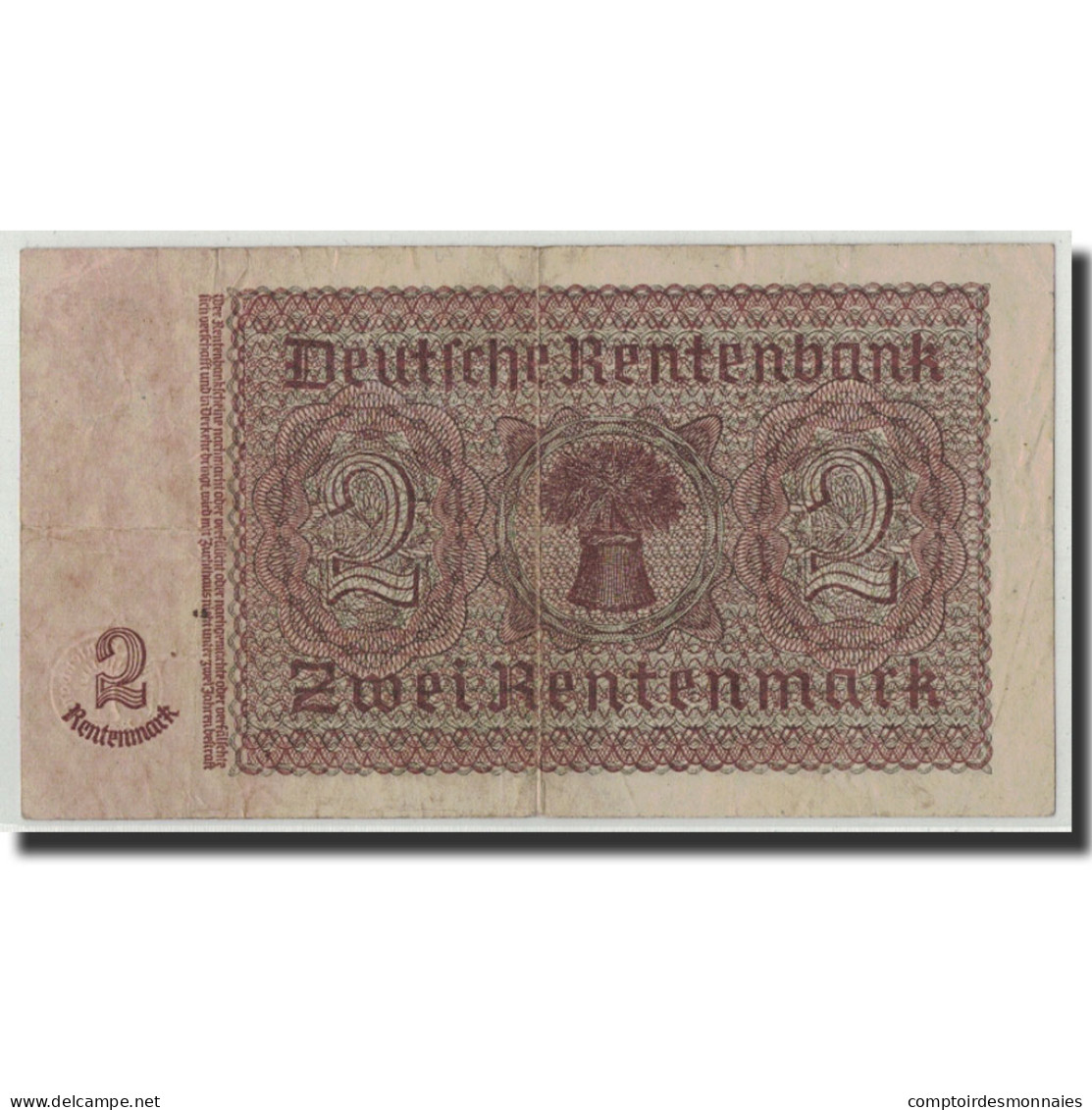 Billet, Allemagne, 2 Rentenmark, 1937, 1937-01-30, KM:174b, TB - 2 Rentenmark