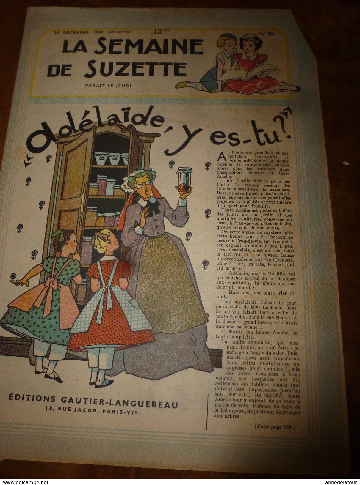 1949 LSDS  (La Semaine De Suzette) :  L'INVITATION SUR LA LANDE ; Etc - La Semaine De Suzette