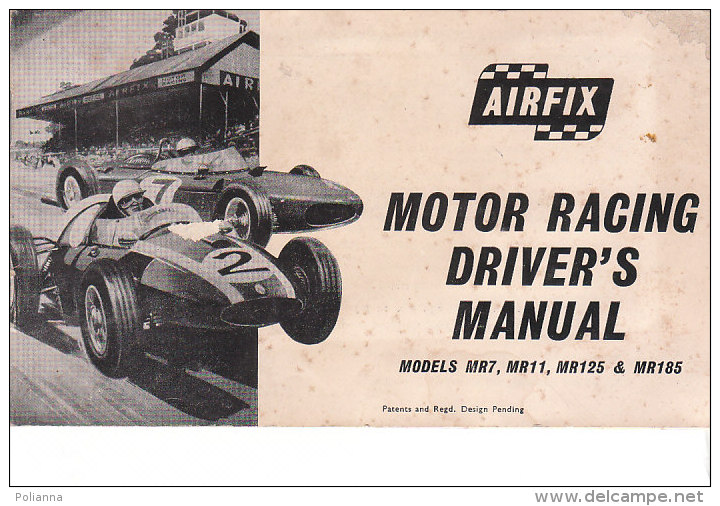 C2142 - MOTOR RACING DRIVER'S MANUAL AIRFIX - AUTOMOBILISMO MANUALE - Circuits Automobiles