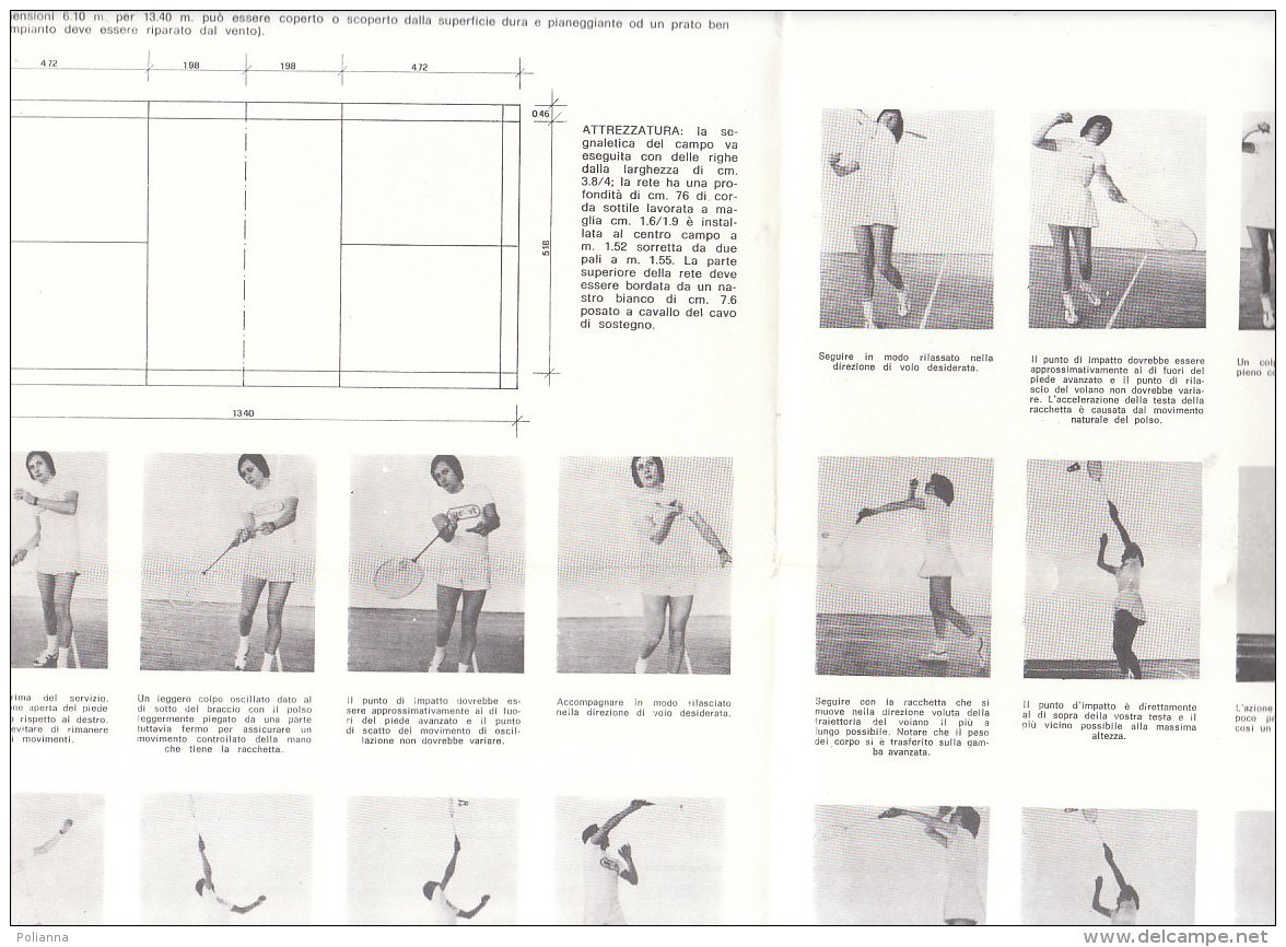 C2154 - Depliant MARANGO SPORT - TENNIS BADMINTON VOLANO Anni '70 - Altri & Non Classificati