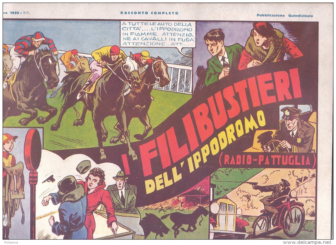 C2170 - FUMETTI - I FILIBUSTIERI DELL'IPPODROMO Casa Editrice Nerbini 1935 - Klassiekers 1930-50