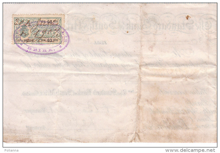 C2181 - ASSEGNO - VALUE RECEIVED - 30 LIRE STERLINE STANDARD BANK OF SOUTH AFRICA 1907 IMPOSTA BOLLO - Assegni & Assegni Di Viaggio