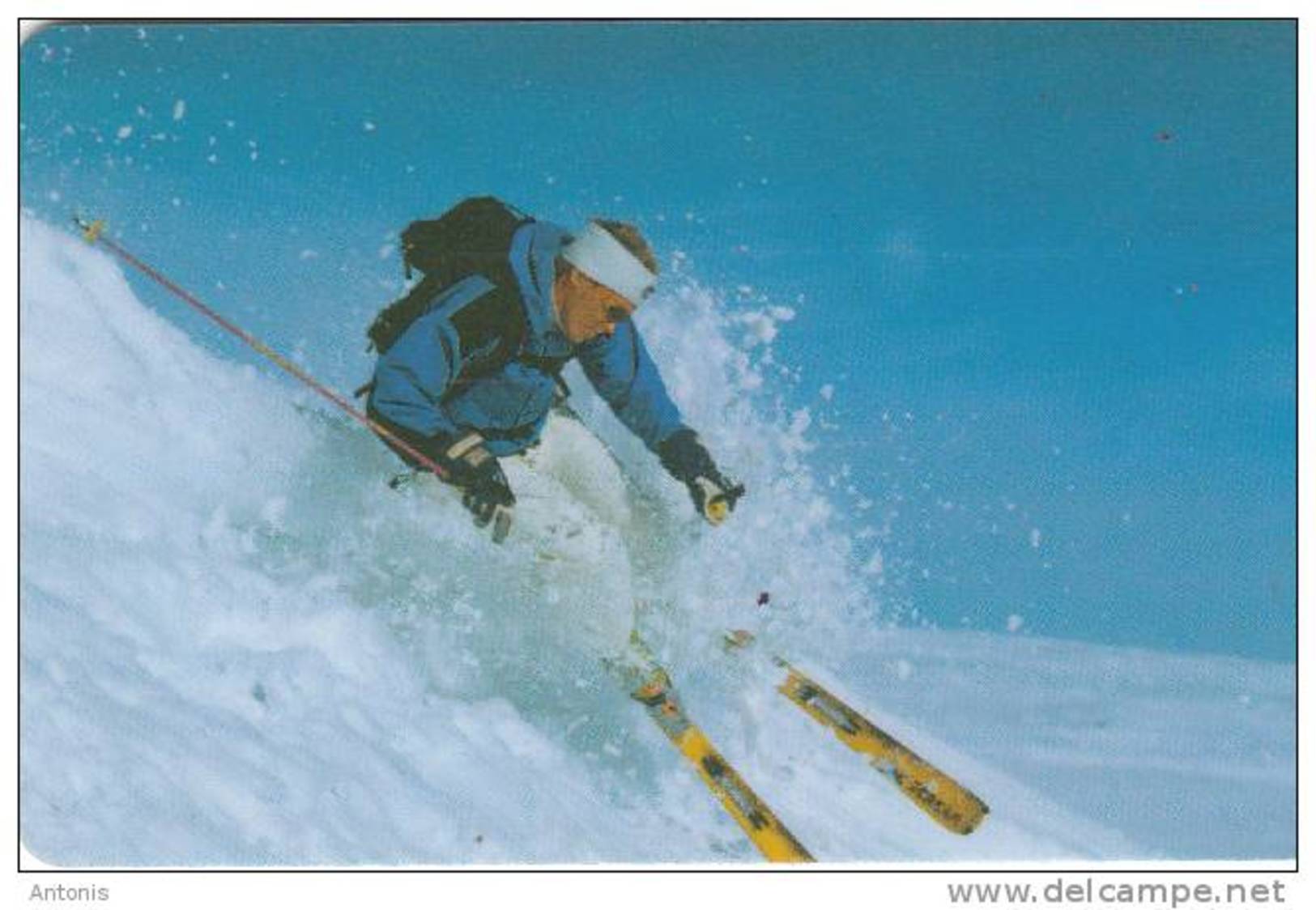 FINLAND(chip) - Ski, Elisa Telecard, CN : ELI 000180, Tirage 15000, 10/01, Used - Finland