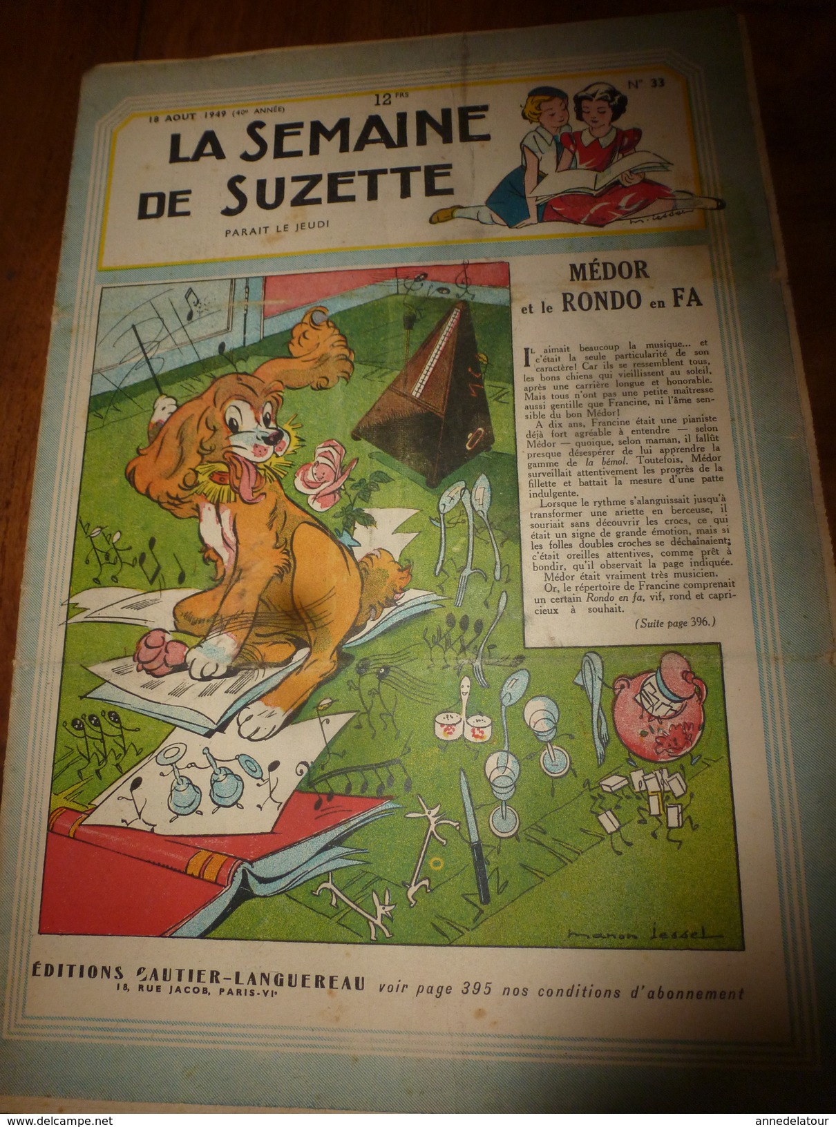 1949 LSDS  (La Semaine De Suzette) :  L'exposition NAPOLEON ; Etc - La Semaine De Suzette