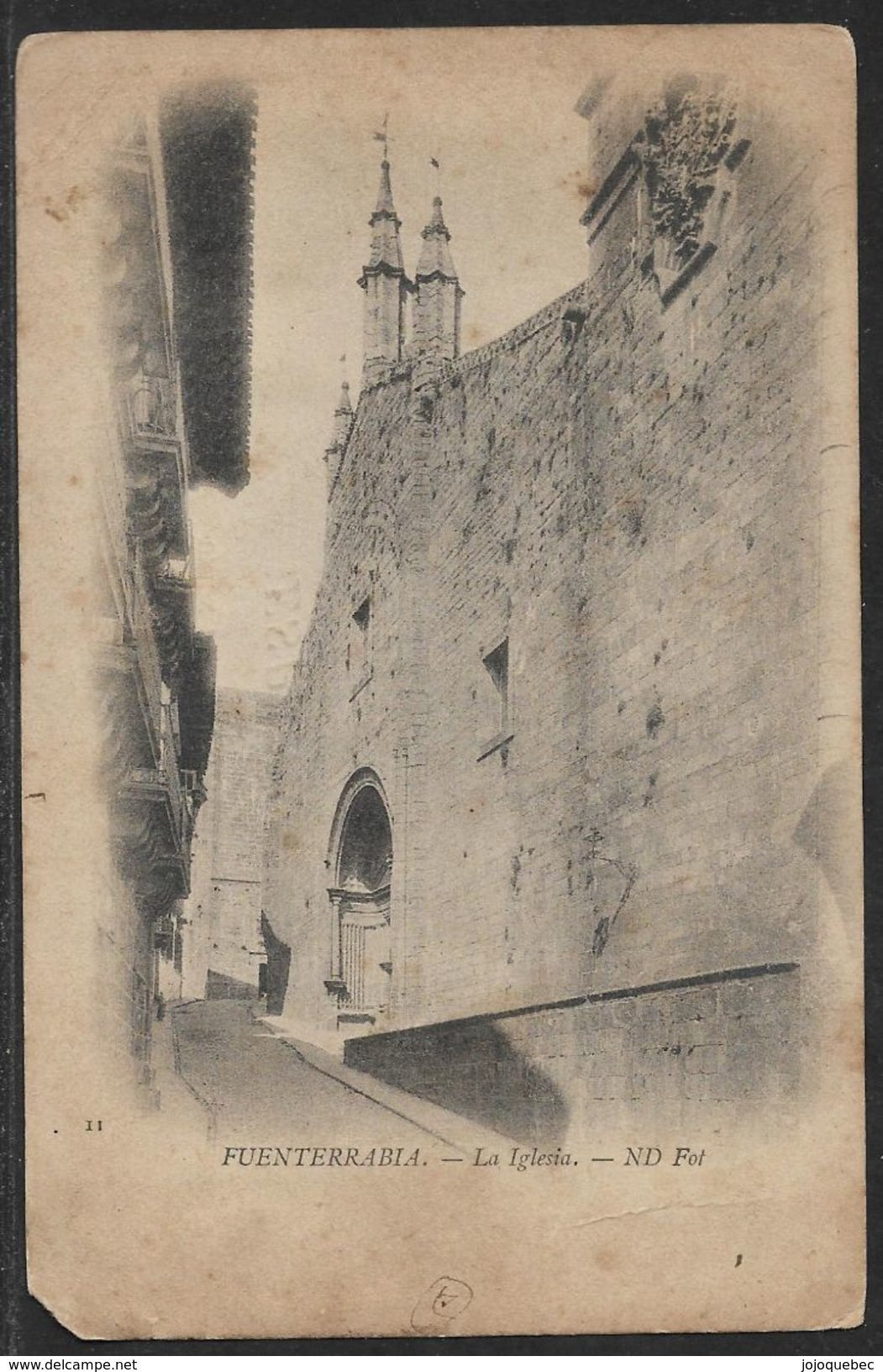 L'Espagne Carte Postale, Anciennes Eglise, POSTCARD OF SPAIN, FUENTERRABIA. - LA IGLESIA. OLD CHURCH - Fuerteventura