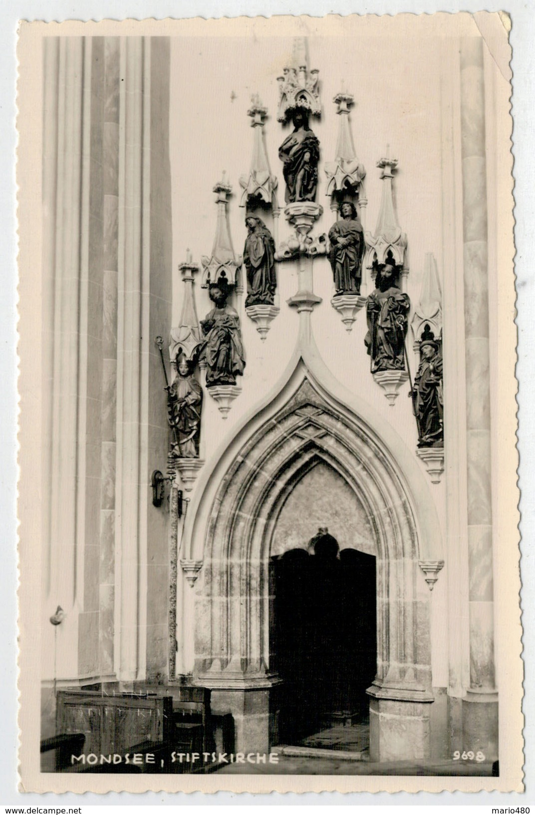 C.P.  PICCOLA        VOCKLABRUCK    MONDSEE   STIFTKIRCHE       (VIAGGIATA) - Vöcklabruck