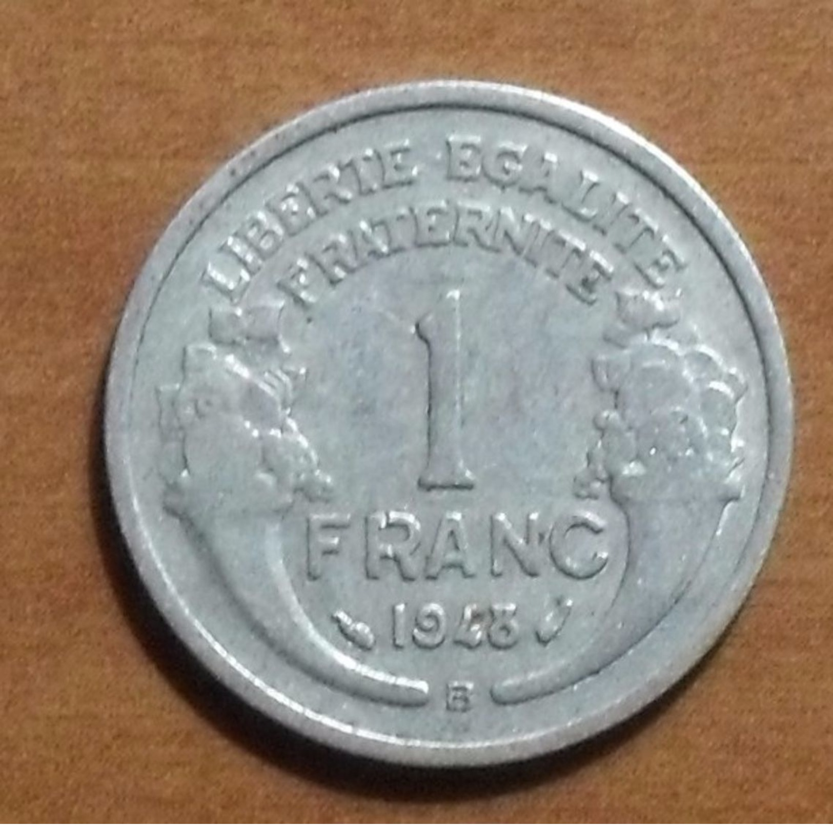 1948 - France - 1 FRANC, Morlon, (B), Aluminium, KM 885a.2, Gad 473b - Altri & Non Classificati