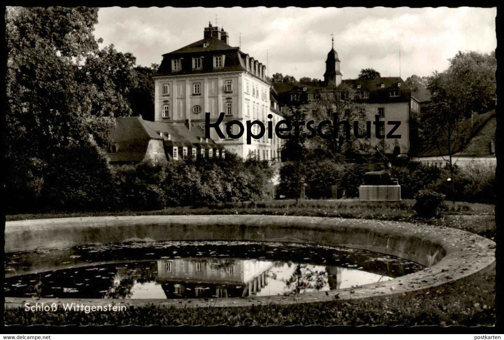 ÄLTERE POSTKARTE SCHLOSS WITTGENSTEIN BAD LAASPHE BASSIN HIRSCH Castle Schloss Chateau AK Cpa Postcard Ansichtskarte - Bad Laasphe