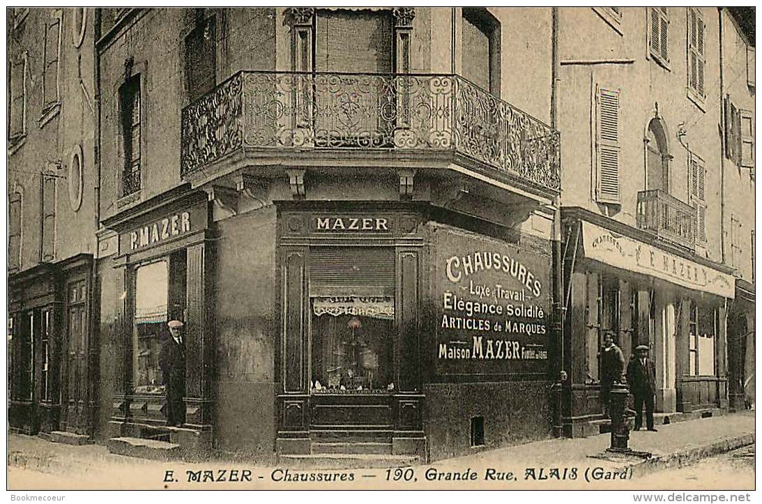 30 ALAIS  E. MAZER  CHAUSSURES 190 GRANDE RUE - Alès