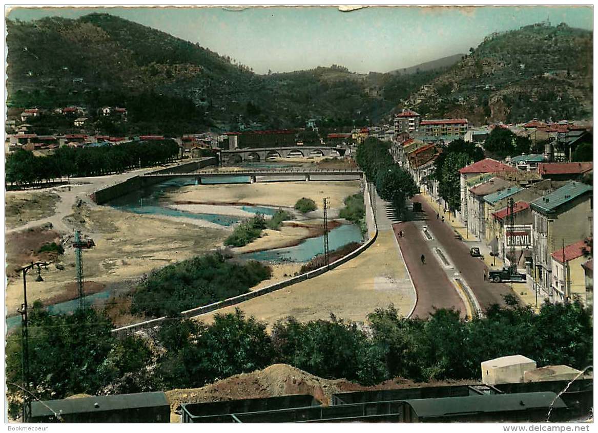 30   ALES  L'AVENUE CARNOT LE PONT NEUF ET LE PONT VIEUX 423 - Alès