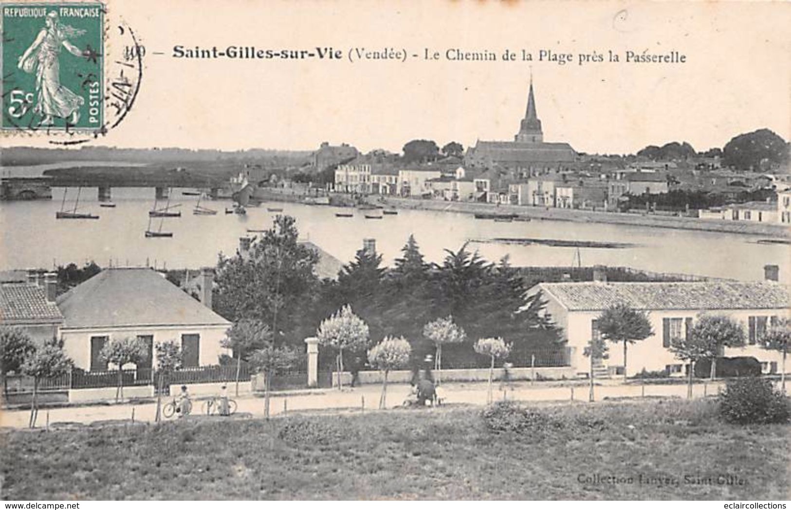 Saint Gilles Croix De Vie     85     Le Chemin De La Plage       (voir Scan) - Saint Gilles Croix De Vie