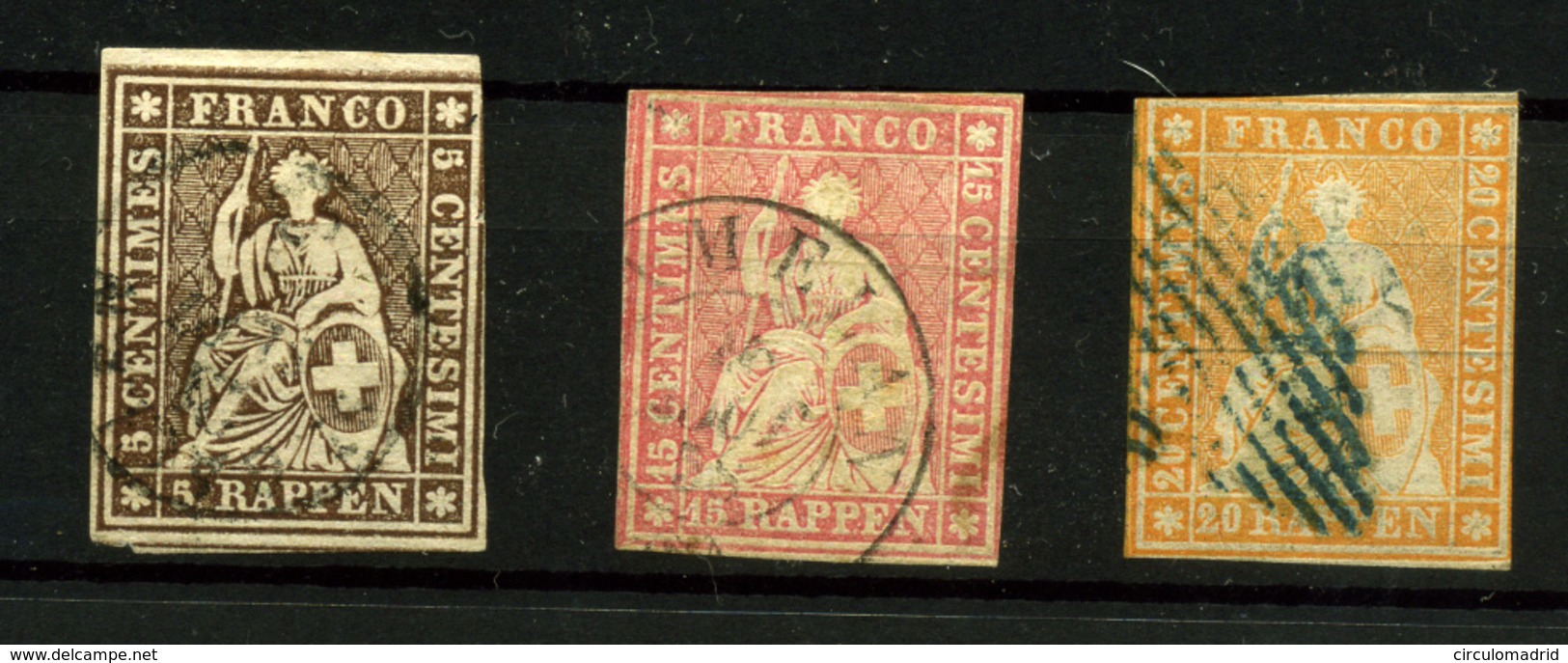 Suiza Nº 26, 28/9 - Used Stamps