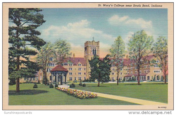 Indiana South Bend St Mary's College Curteich - South Bend