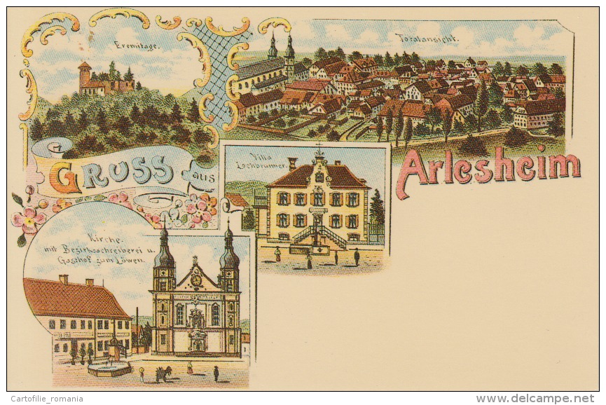 Gruss Aus Arlesheim Reproduction Copy Unused - Arlesheim