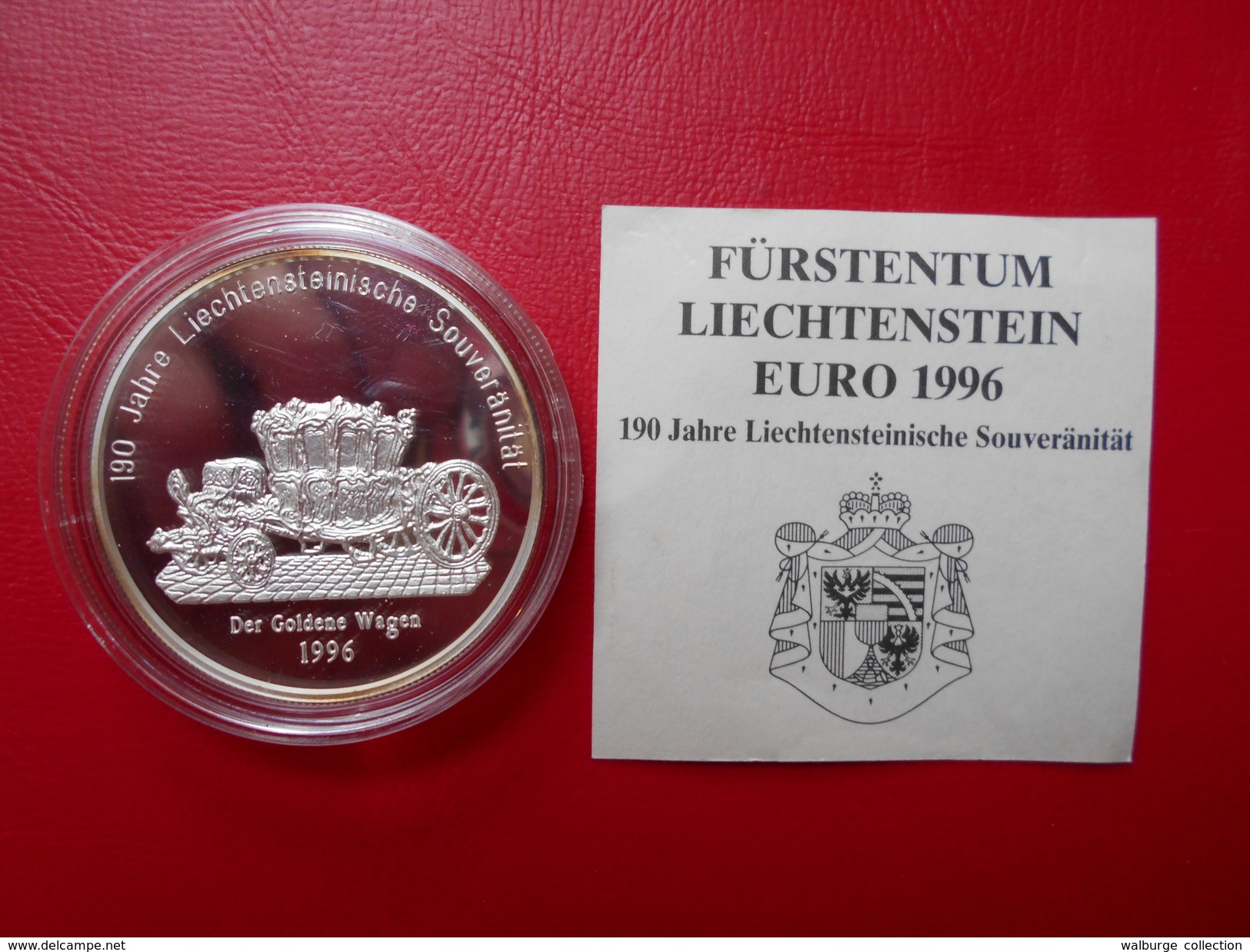 DEPART 1 EURO ! LIECHTENSTEIN 20 EURO 1996 "PROOF" - Liechtenstein